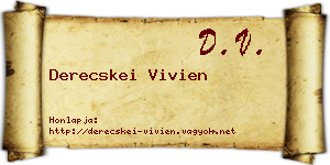 Derecskei Vivien névjegykártya