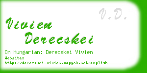 vivien derecskei business card